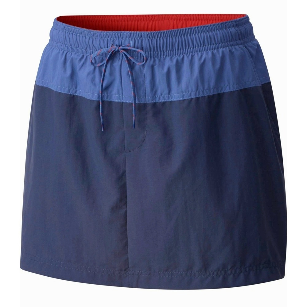 Columbia Sandy River Skort Pull-On Skirt Womens XL Blue Colorblock UPF 30